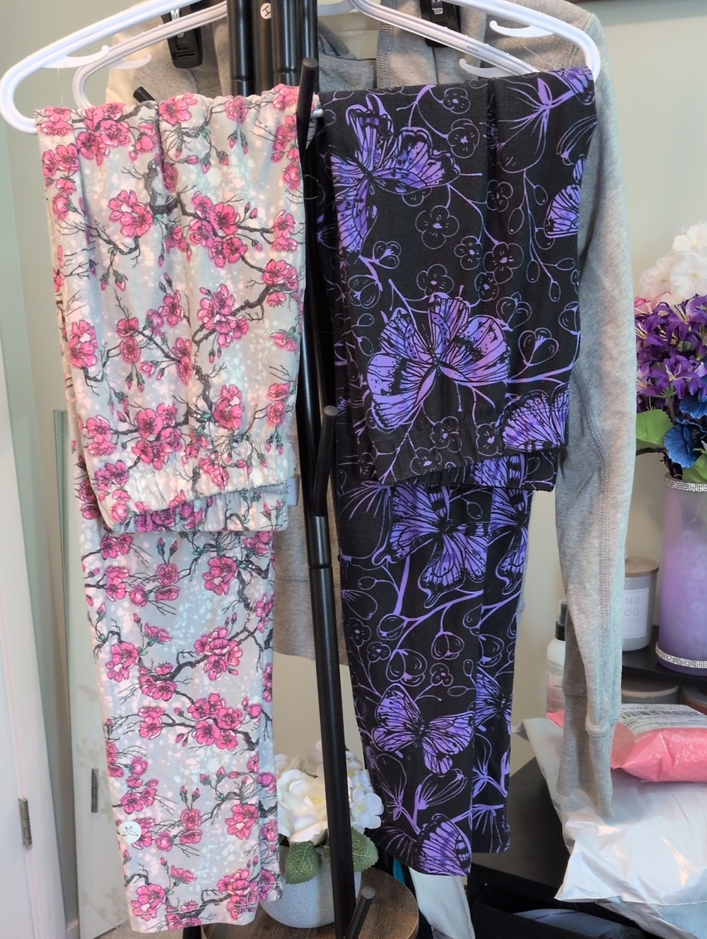 Pair Of Sweetlegs Women’s Floral And Butterfly Leggings